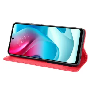 BUSINESS Peňaženkový kryt Motorola Moto G60s červený
