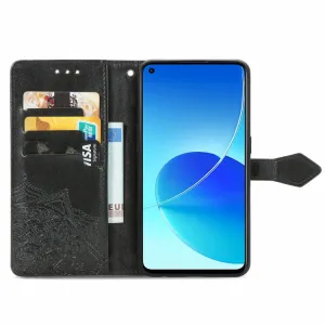 ART Peňaženkový kryt Oppo Reno6 Z ORNAMENT čierny