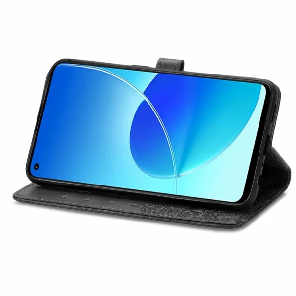 ART Peňaženkový kryt Oppo Reno6 Z ORNAMENT čierny