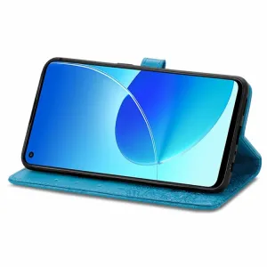 ART Peňaženkový kryt Oppo Reno6 Z ORNAMENT modrý