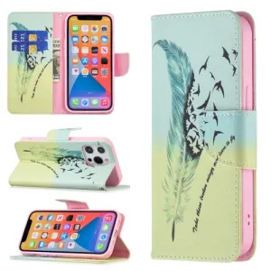 ART Peňaženkový kryt Apple iPhone 13 FEATHER
