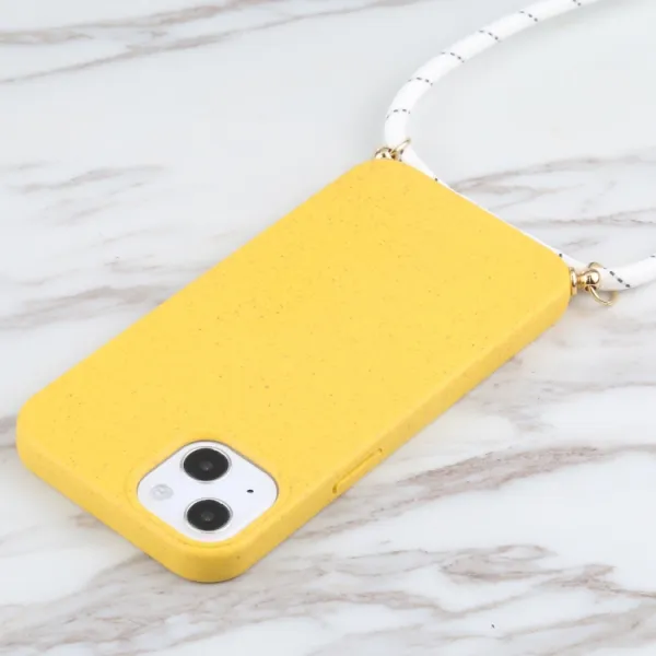 ROPE Kryt so šnúrkou Apple iPhone 13 žltý