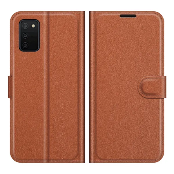 LITCHI Ochranný kryt Samsung Galaxy A03s hnedý