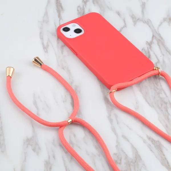 ROPE Kryt so šnúrkou Apple iPhone 13 mini červený