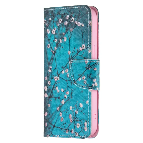 ART Peňaženkový kryt Apple iPhone 13 PLUM BLOSSOM