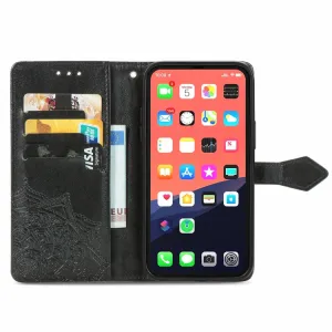 ART Peňaženkový kryt Apple iPhone 13 Pro ORNAMENT čierny