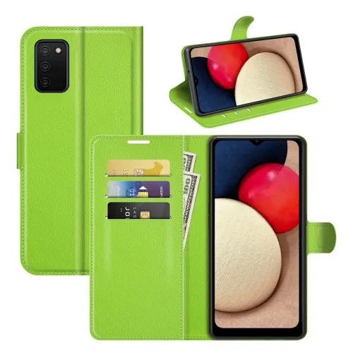 LITCHI Ochranný kryt Samsung Galaxy A03s zelený