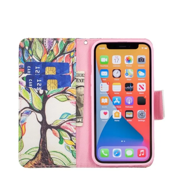 ART Peňaženkový kryt Apple iPhone 13 Pro Max LIFE TREE