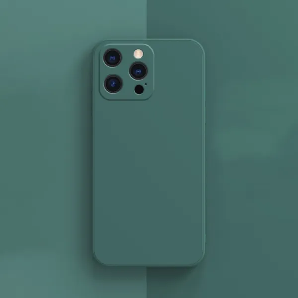 RUBBER Ochranný kryt Apple iPhone 13 Pro Max tmavozelený