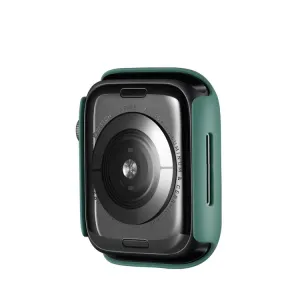 ENKAY Plastový kryt s tvrdeným sklom pre Apple Watch 9 / 8 / 7 (45mm) biely