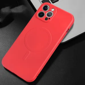 RUBBER MAGSAFE Kryt Apple iPhone 13 Pro Max červený