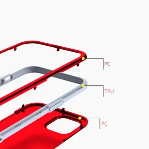 DUAL COLOUR Odolný kryt Apple iPhone 13 Pro Max červený