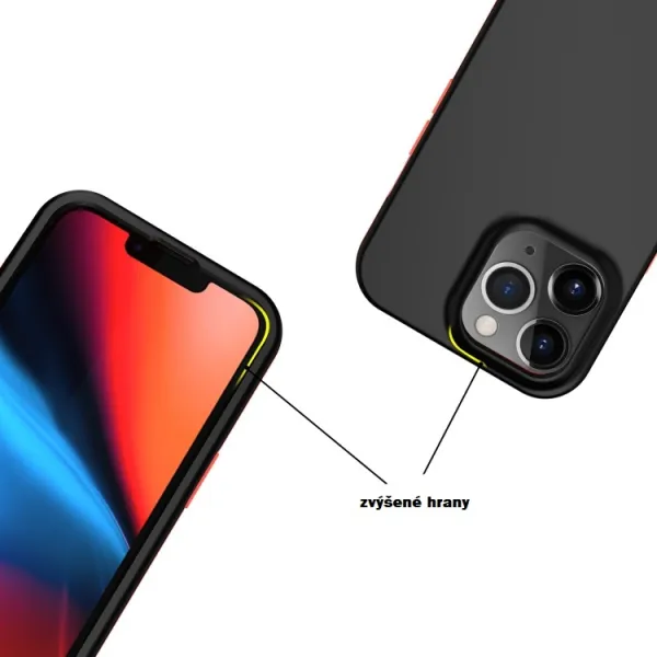 DUAL COLOUR Odolný kryt Apple iPhone 13 Pro Max čierny