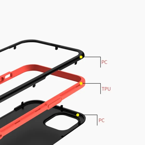 DUAL COLOUR Odolný kryt Apple iPhone 13 Pro Max čierny