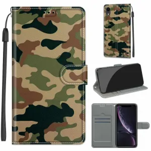 ART Peňaženkový kryt Apple iPhone XR CAMOUFLAGE