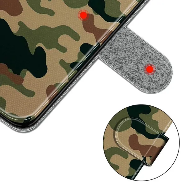 ART Peňaženkový kryt Apple iPhone XR CAMOUFLAGE