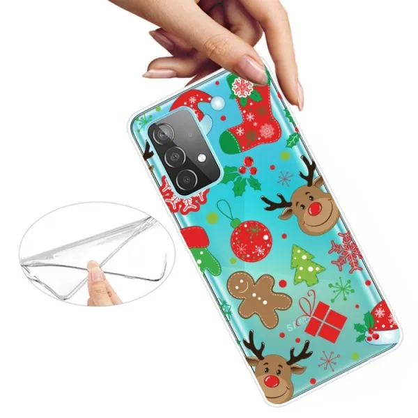 ART CHRISTMAS Silikónový kryt Samsung Galaxy A32 5G / M32 5G GINGERBREAD