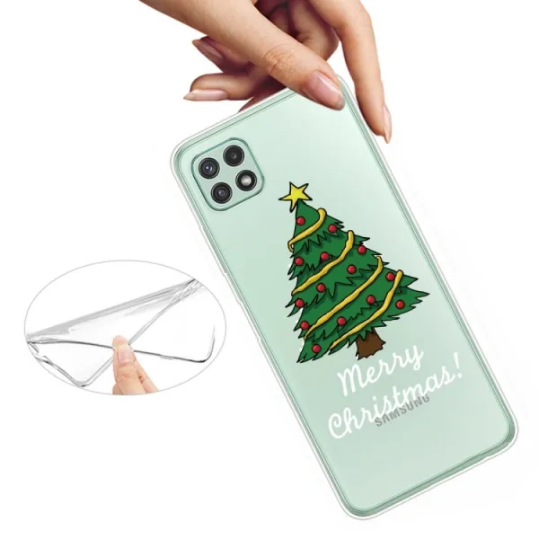 ART CHRISTMAS Silikónový kryt Samsung Galaxy A22 5G CHRISTMAS TREE