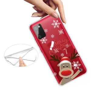 ART CHRISTMAS Silikónový kryt Samsung Galaxy A03s DEER