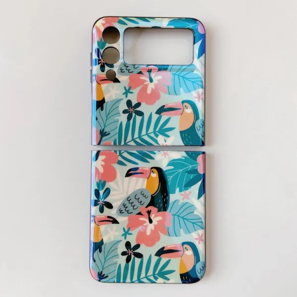 JUNGLE Ochranný kryt Samsung Galaxy Z Flip 3 5G PARROT