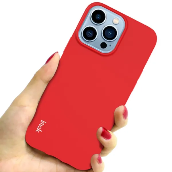 IMAK RUBBER Gumený kryt Apple iPhone 13 Pro červený
