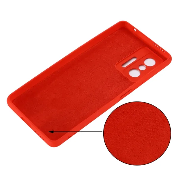 RUBBER Gumený kryt Xiaomi 11T / 11T Pro červený
