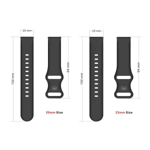 BUTTERFLY Silikónový remienok Xiaomi Amazfit GTS 2 / GTS 2e / GTS 2 Mini 20mm červený