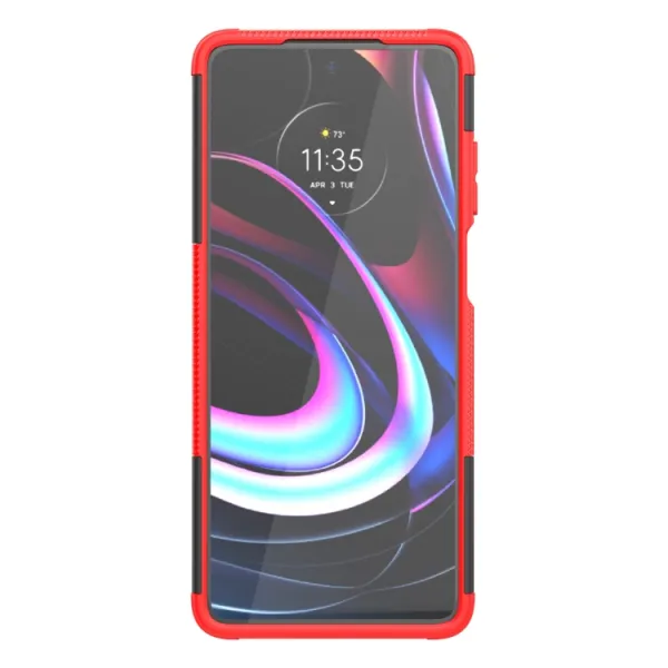 STAND Extra odolný obal Motorola Edge 2021 červený