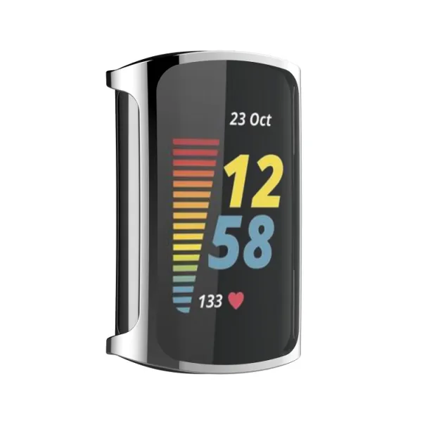 Ochranný obal Fitbit Charge 5 strieborný