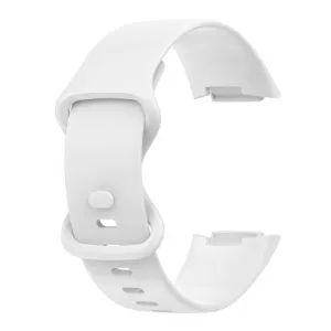 BUTTERFLY Silikónový remienok pre Fitbit Charge 5 biely