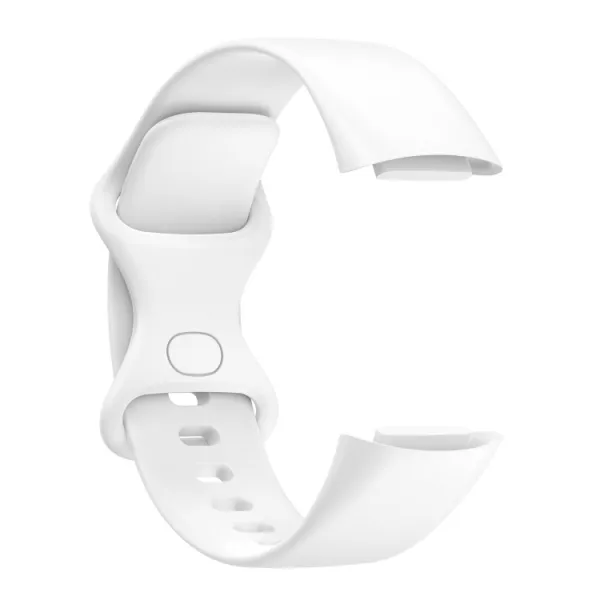 BUTTERFLY Silikónový remienok pre Fitbit Charge 5 biely