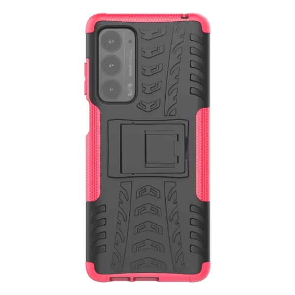 STAND Extra odolný obal Motorola Edge 2021 ružový