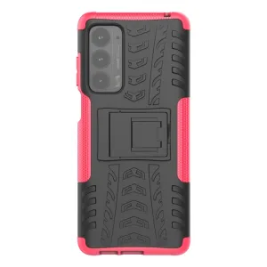 STAND Extra odolný obal Motorola Edge 2021 ružový