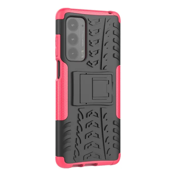 STAND Extra odolný obal Motorola Edge 2021 ružový