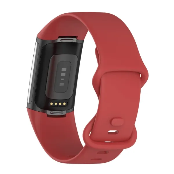 BUTTERFLY Silikónový remienok pre Fitbit Charge 5 červený