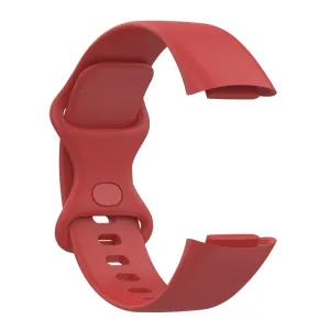 BUTTERFLY Silikónový remienok pre Fitbit Charge 5 červený
