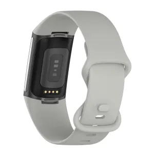 BUTTERFLY Silikónový remienok pre Fitbit Charge 5 šedý