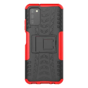 STAND Extra odolný obal Samsung Galaxy A03s červený