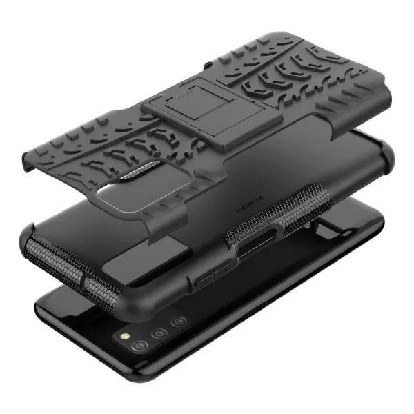 STAND Extra odolný obal Samsung Galaxy A03s čierny