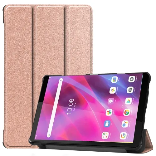 LEATHER Zaklápací obal Lenovo Tab M8 (TB-8505F) / M8 3. generácia ružovozlatý