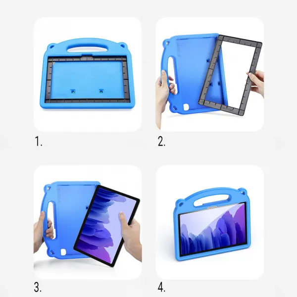 DUX PANDA Detský obal Samsung Galaxy Tab A7 10.4 (T500 / T505) zelený