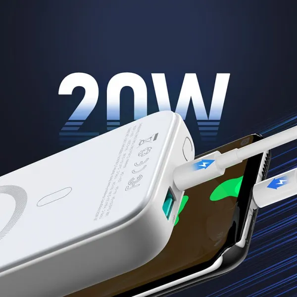 JOYROOM JR-W020 Externá + bezdrôtová nabíjačka 10 000 mAh čierna