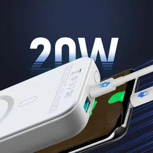 JOYROOM JR-W020 Externá + bezdrôtová nabíjačka 10 000 mAh čierna