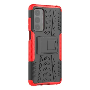 STAND Extra odolný obal Motorola Edge 2021 červený