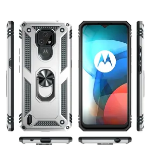RING Ochranný obal pre Motorola Moto E7 strieborný