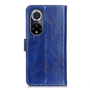 RETRO Peňaženkový obal Huawei Nova 9 modrý