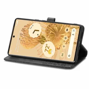 ART Peňaženkový kryt Google Pixel 6 ORNAMENT čierny