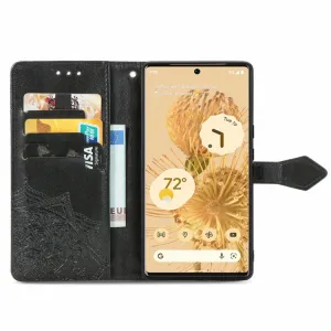 ART Peňaženkový kryt Google Pixel 6 ORNAMENT čierny