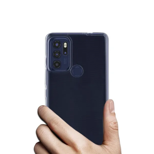 Silikónový kryt Motorola Moto G60s priehľadný