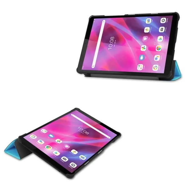LEATHER Zaklápací obal Lenovo Tab M8 (TB-8505F) / M8 3. generácia svetlomodrý